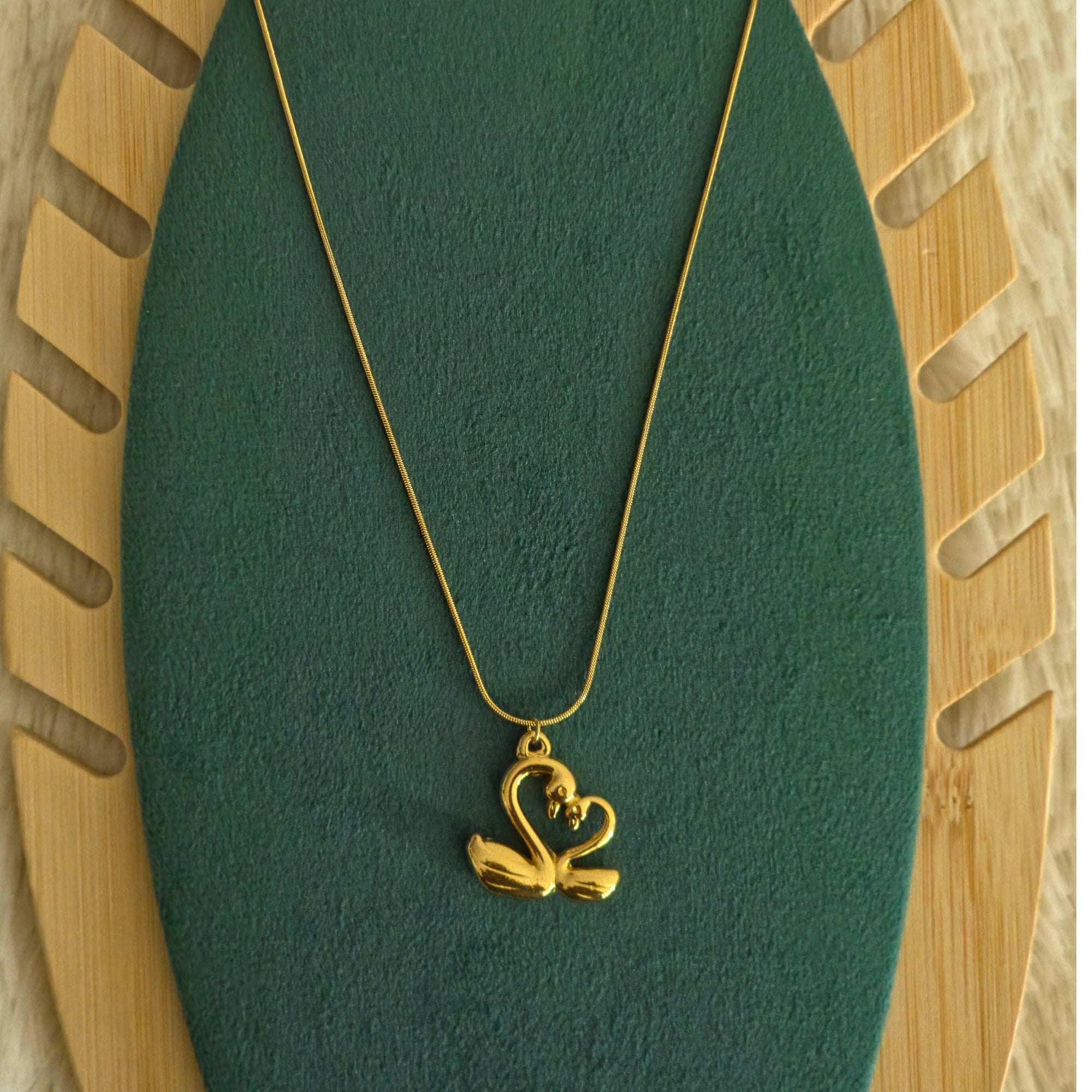 Swan Love Pendant Necklace