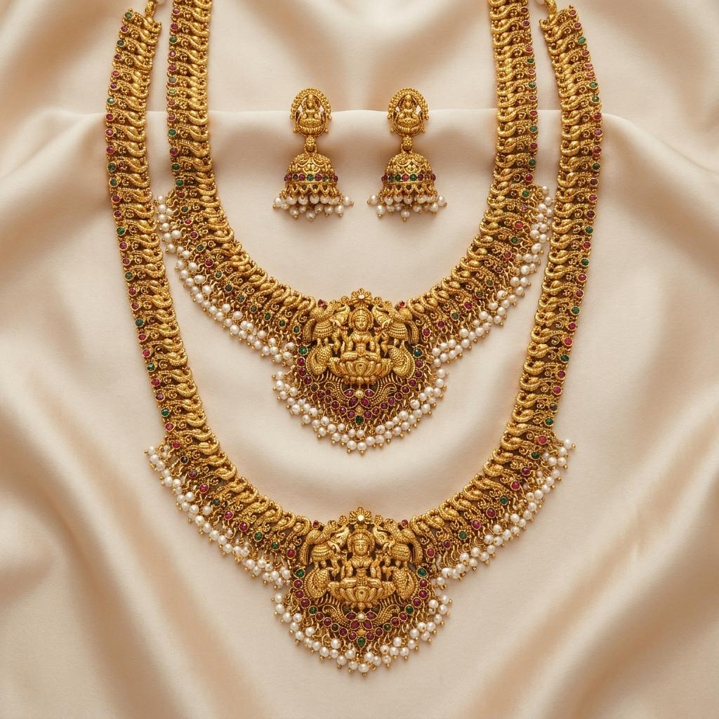 Lakshmi Pearl Bridal Set