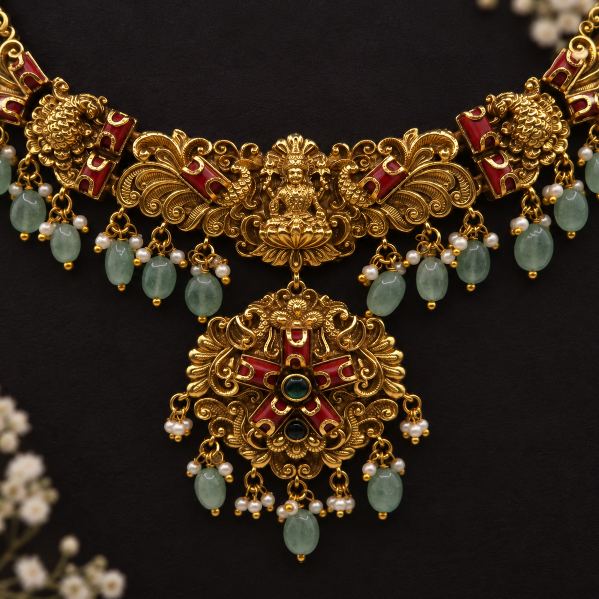 Lakshmi Temple Necklace Set