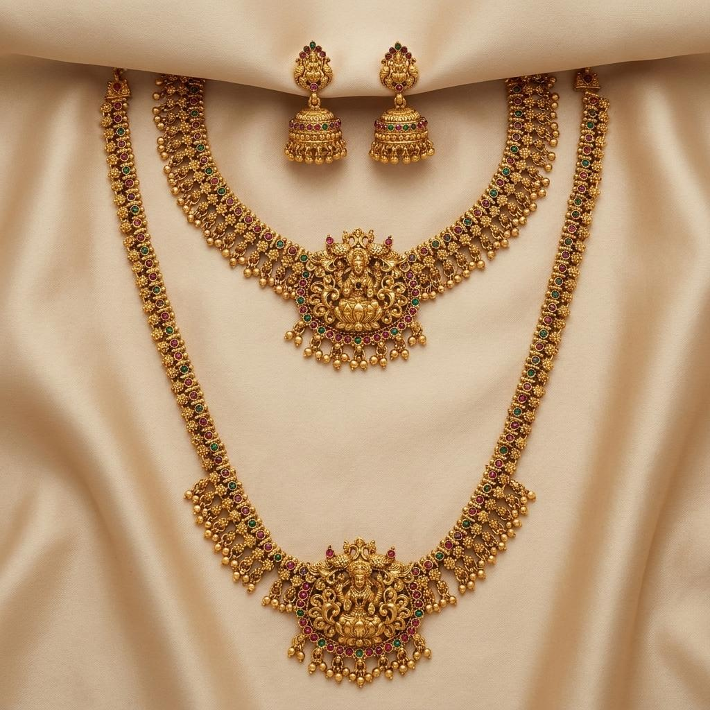 Lakshmi Antique Bridal Combo Set