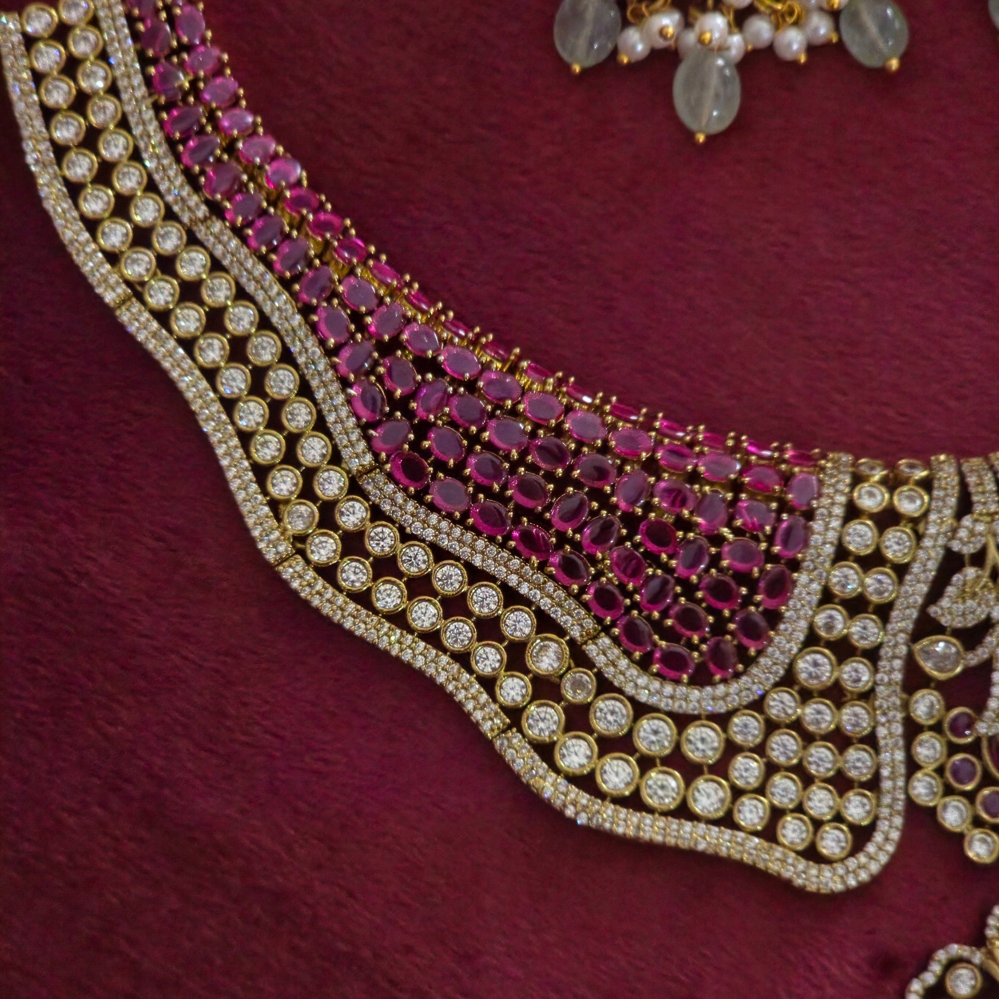 Ruby Noir Victorian Statement Choker Set