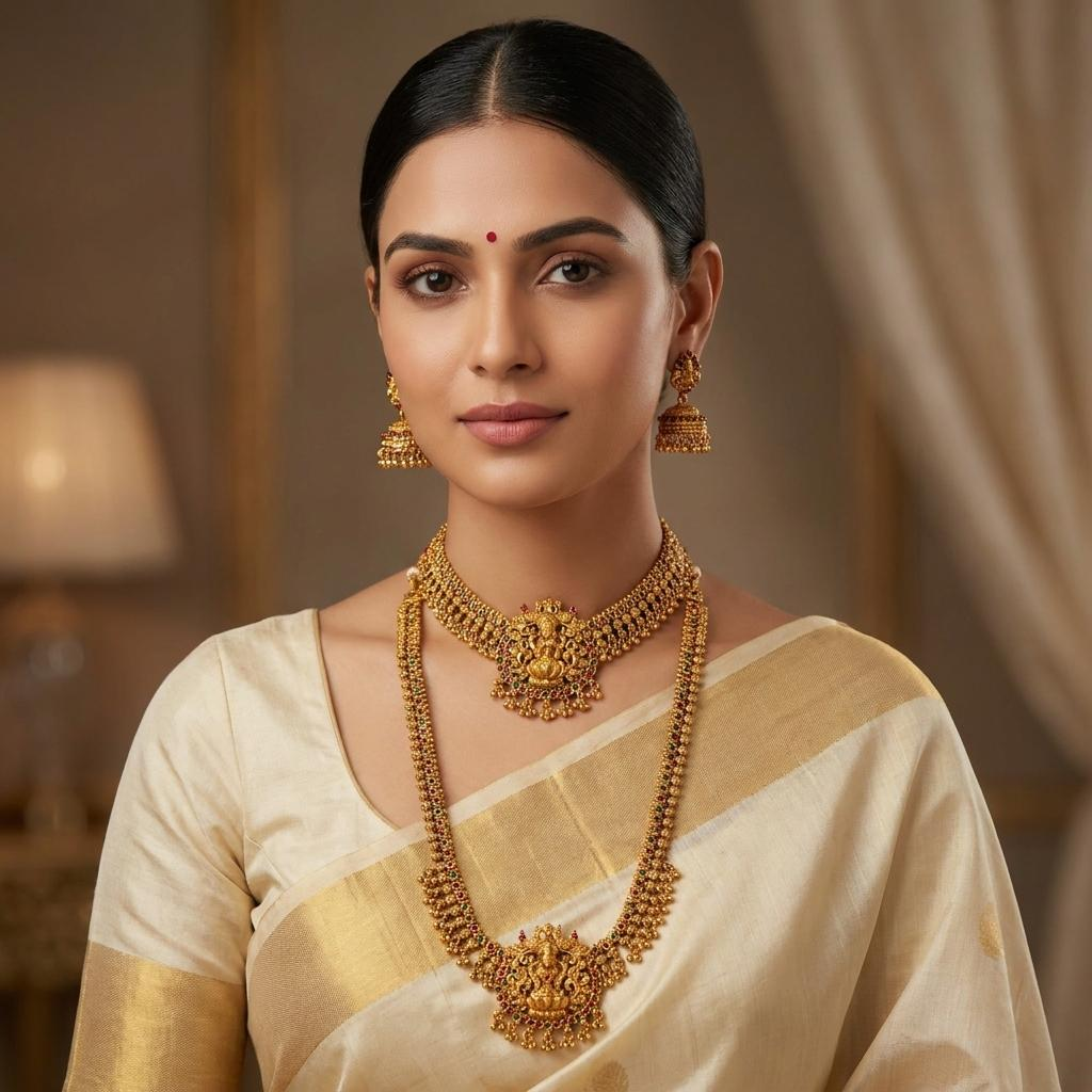 Lakshmi Antique Bridal Combo Set