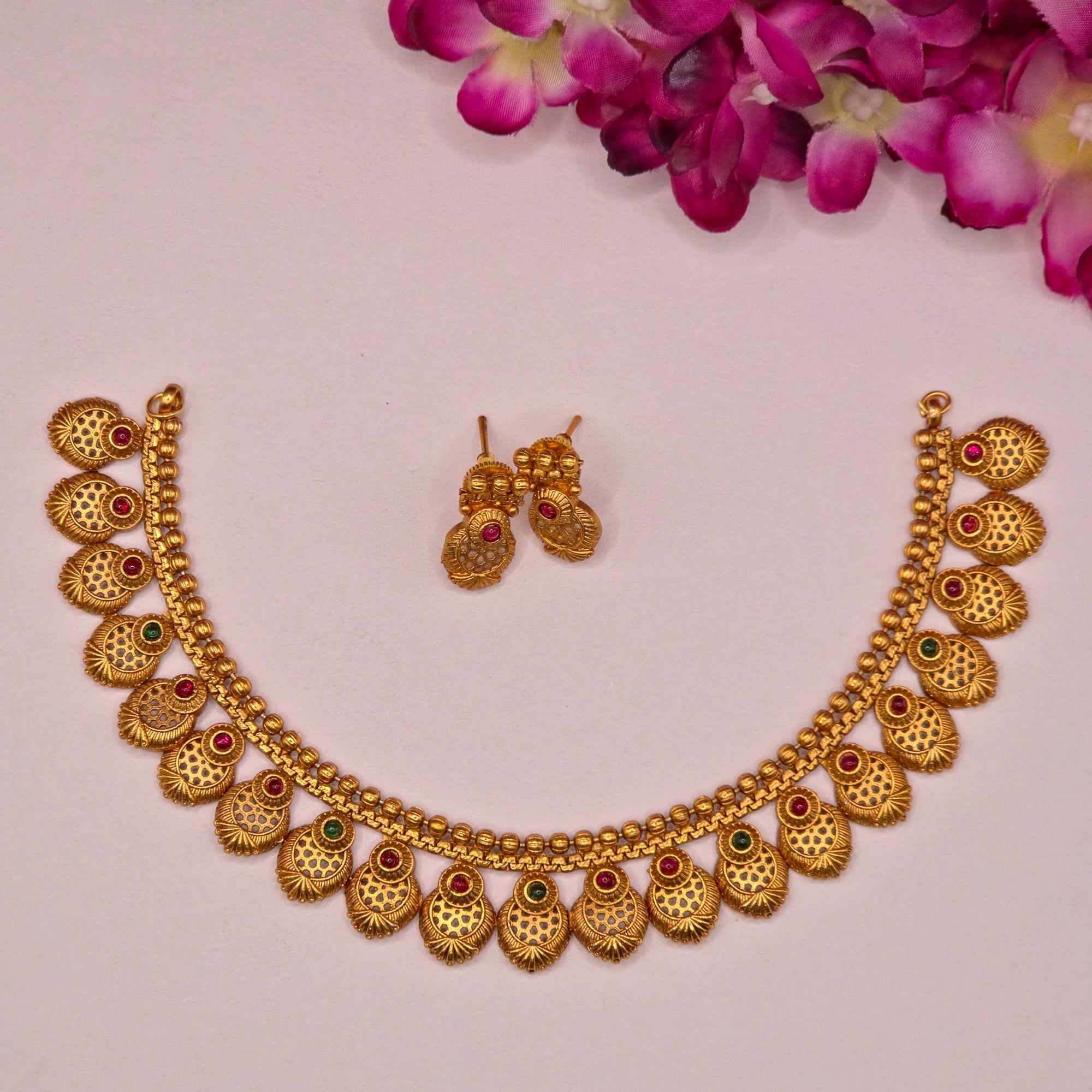 Mayura Coin Antique Choker Set