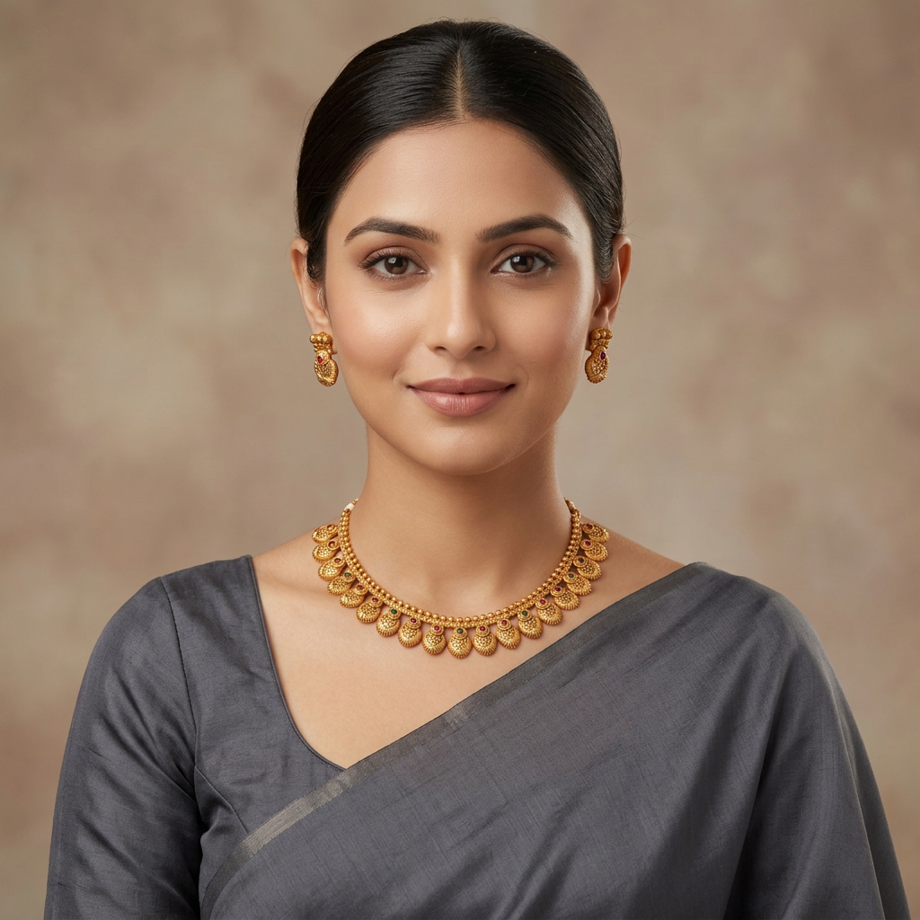 Mayura Coin Antique Choker Set