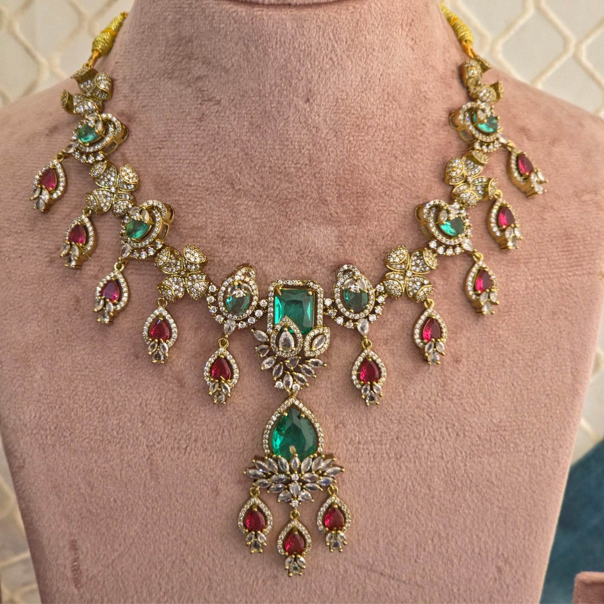 Emerald Ruby Regal CZ Set
