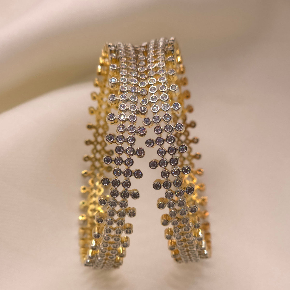 CZ Stone Cuff Bangle