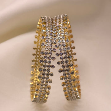 CZ Stone Cuff Bangle
