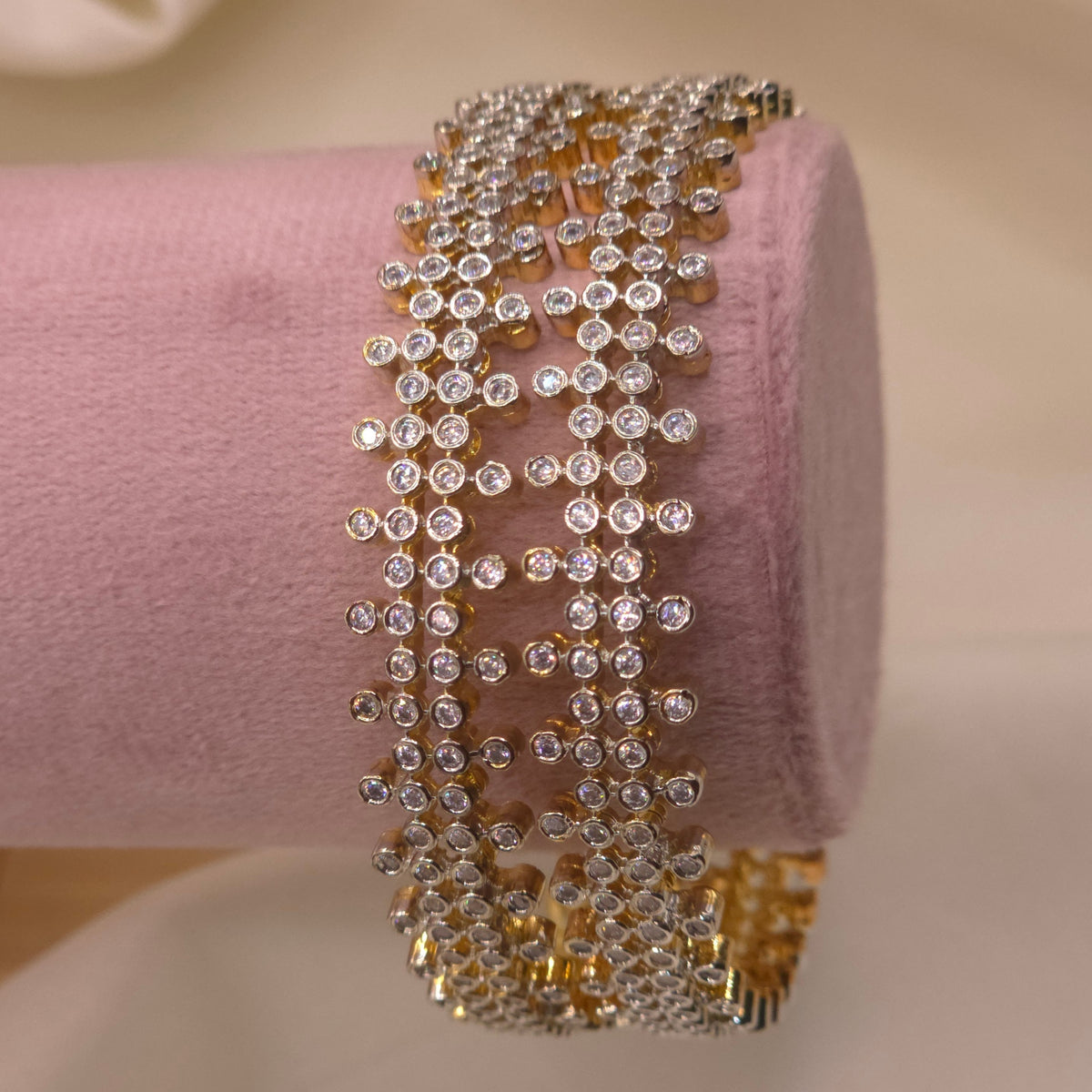 CZ Stone Cuff Bangle