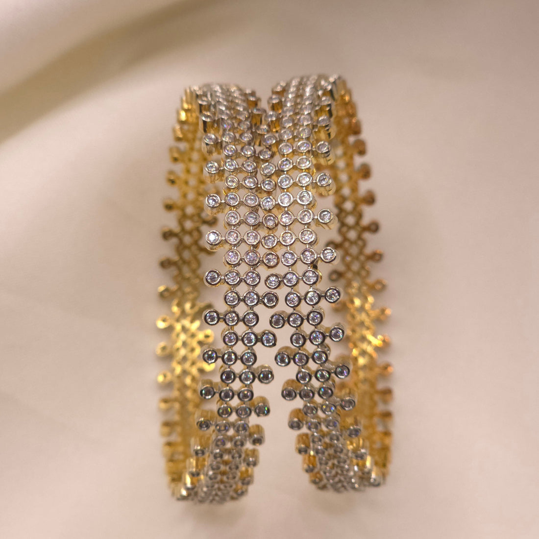 CZ Stone Cuff Bangle