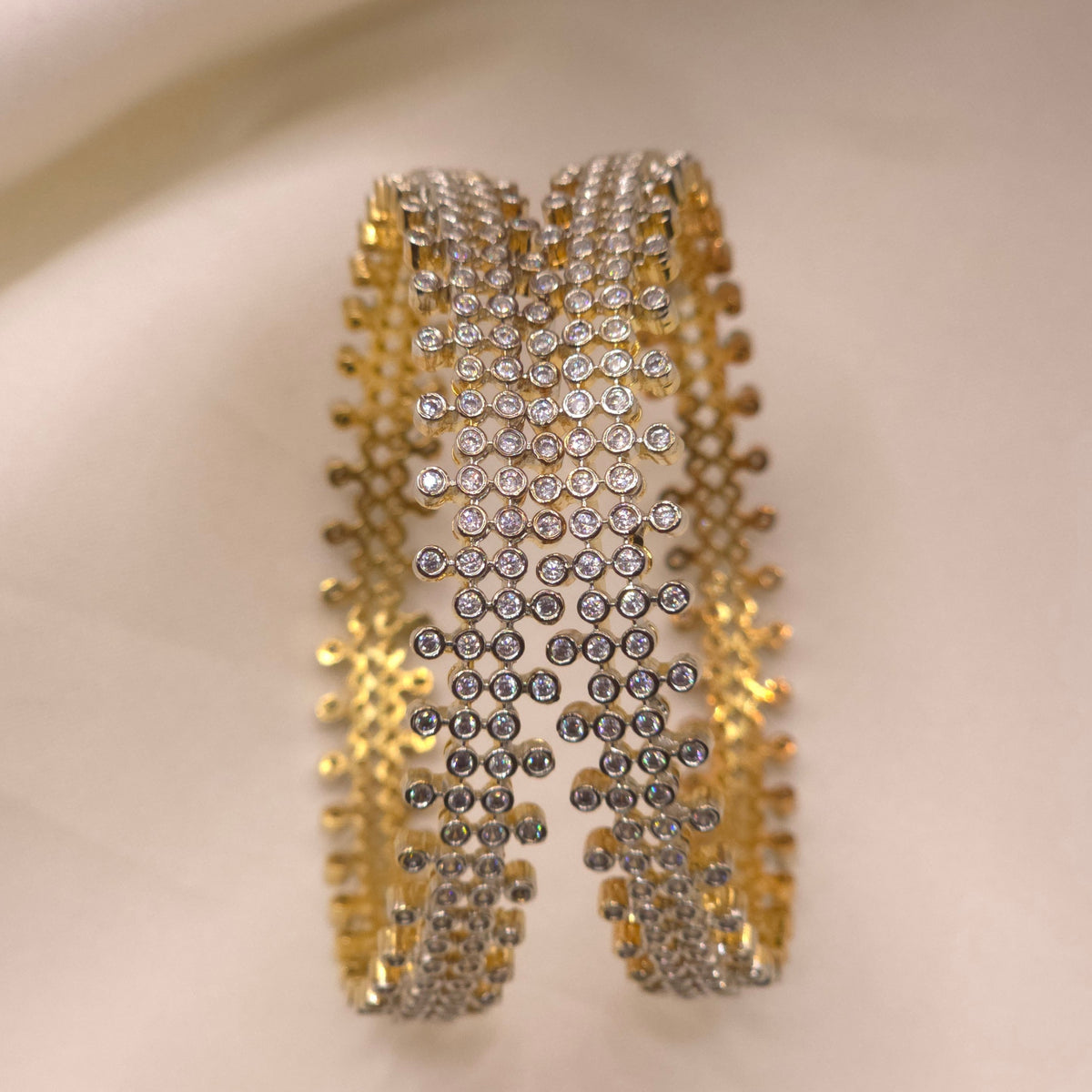 CZ Stone Cuff Bangle