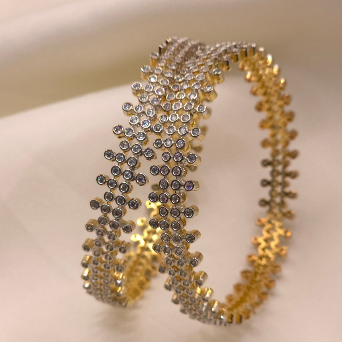 CZ Stone Cuff Bangle
