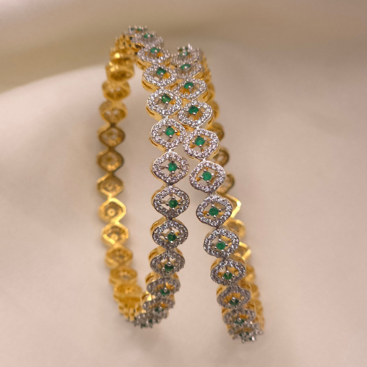 Emerald CZ Bangle