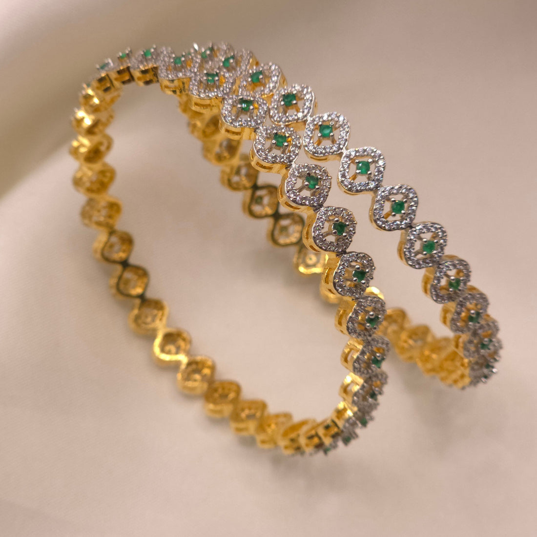 Emerald CZ Bangle