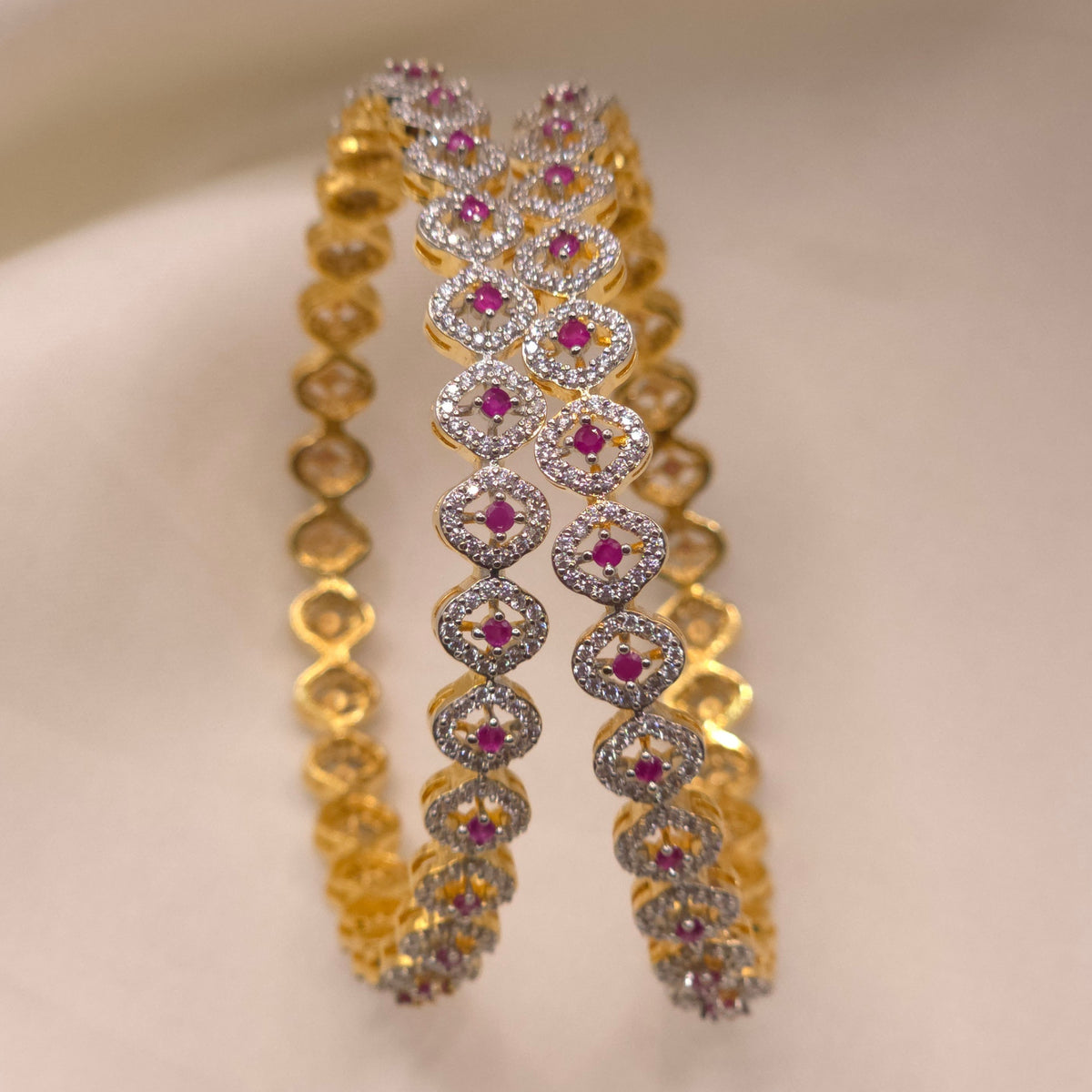 Ruby CZ Bangle