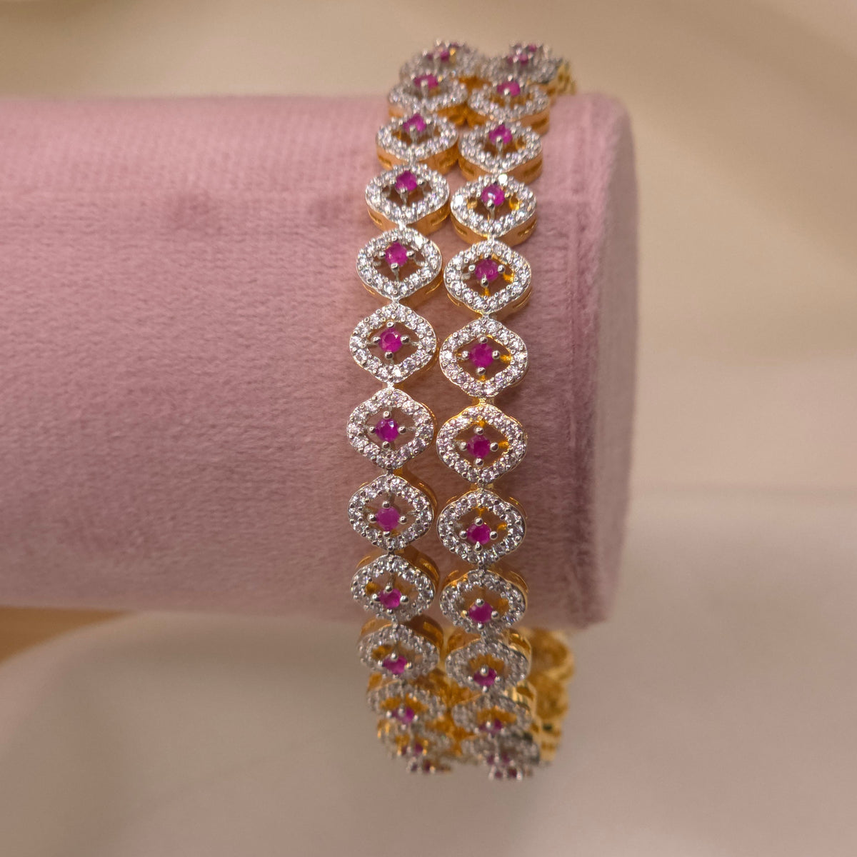 Ruby CZ Bangle