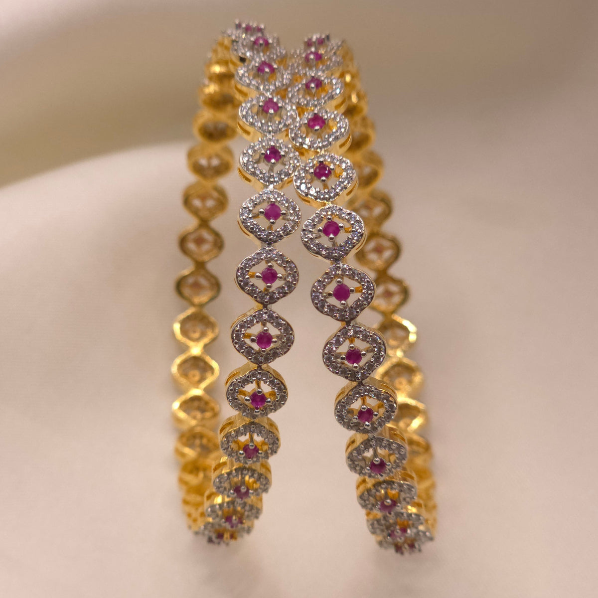 Ruby CZ Bangle