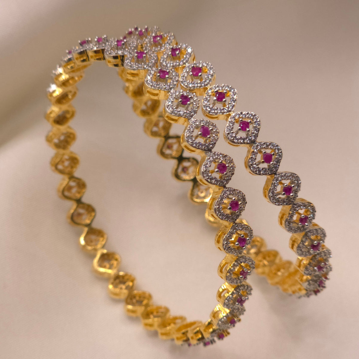 Ruby CZ Bangle