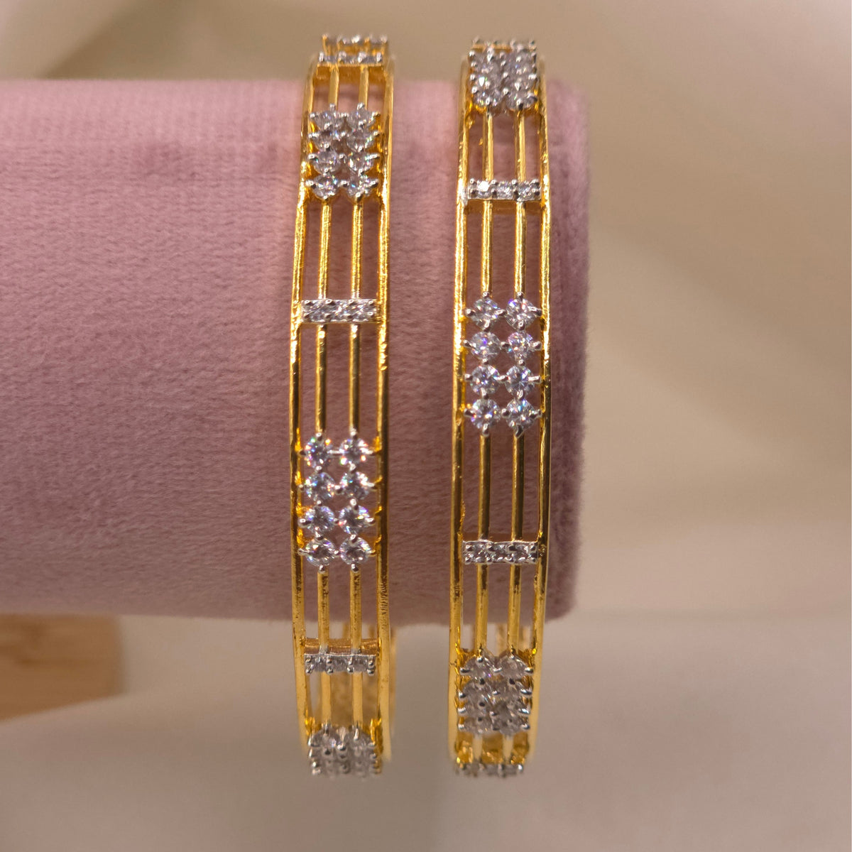 CZ Floral Bangle