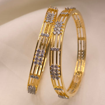 CZ Floral Bangle