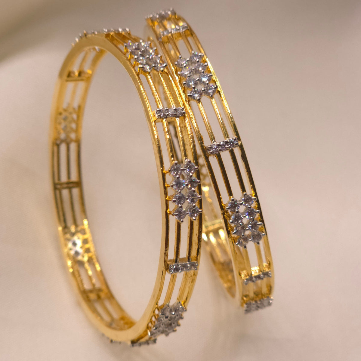 CZ Floral Bangle