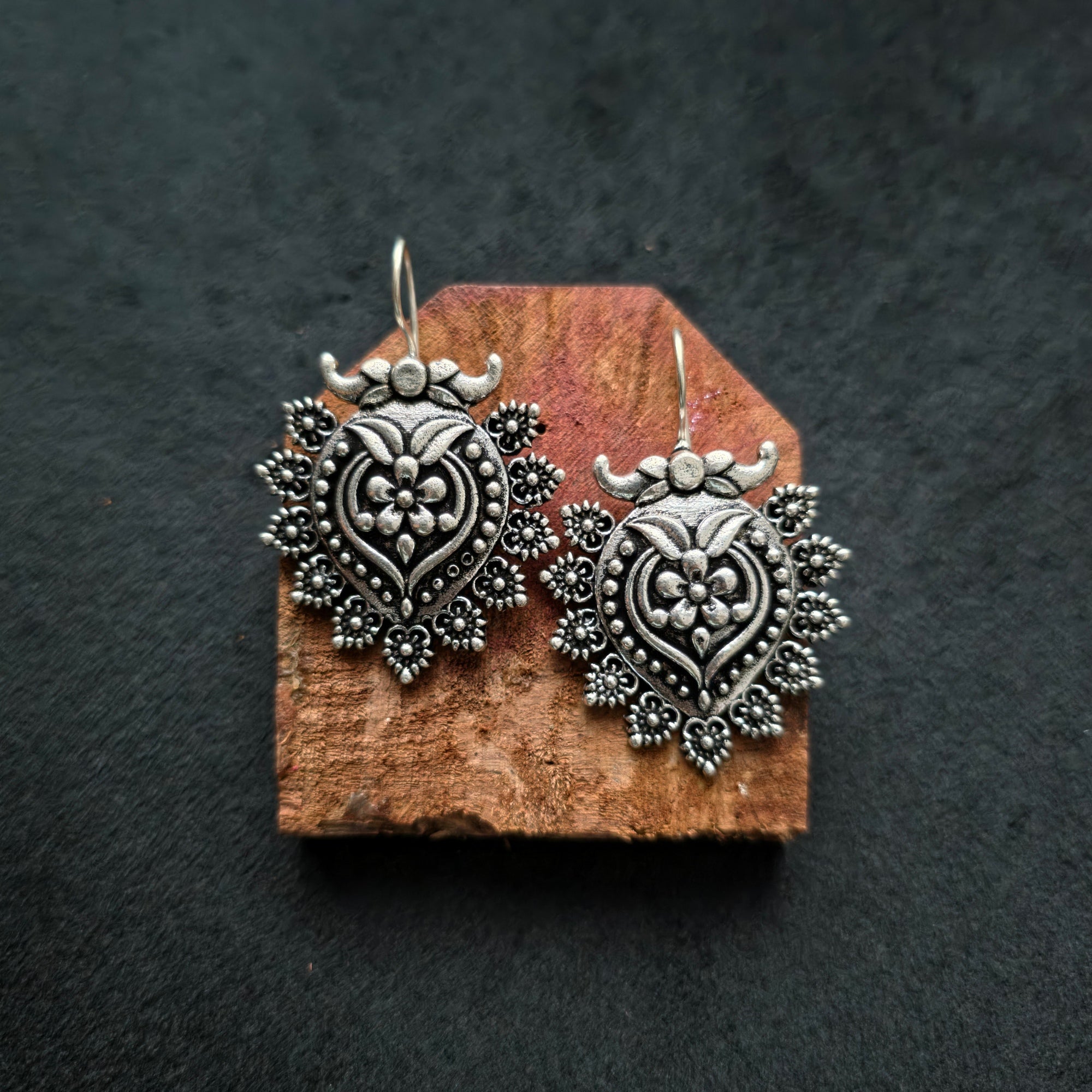 Oxidised Earrings 16