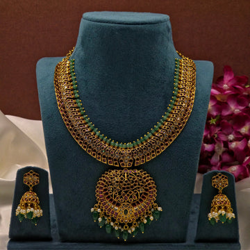 Royal Ruby Kempu Kundan Necklace