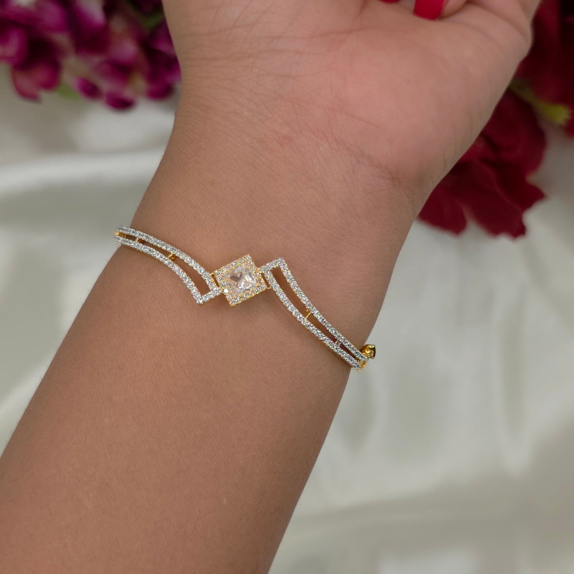 Adjustable CZ Trio Bracelets