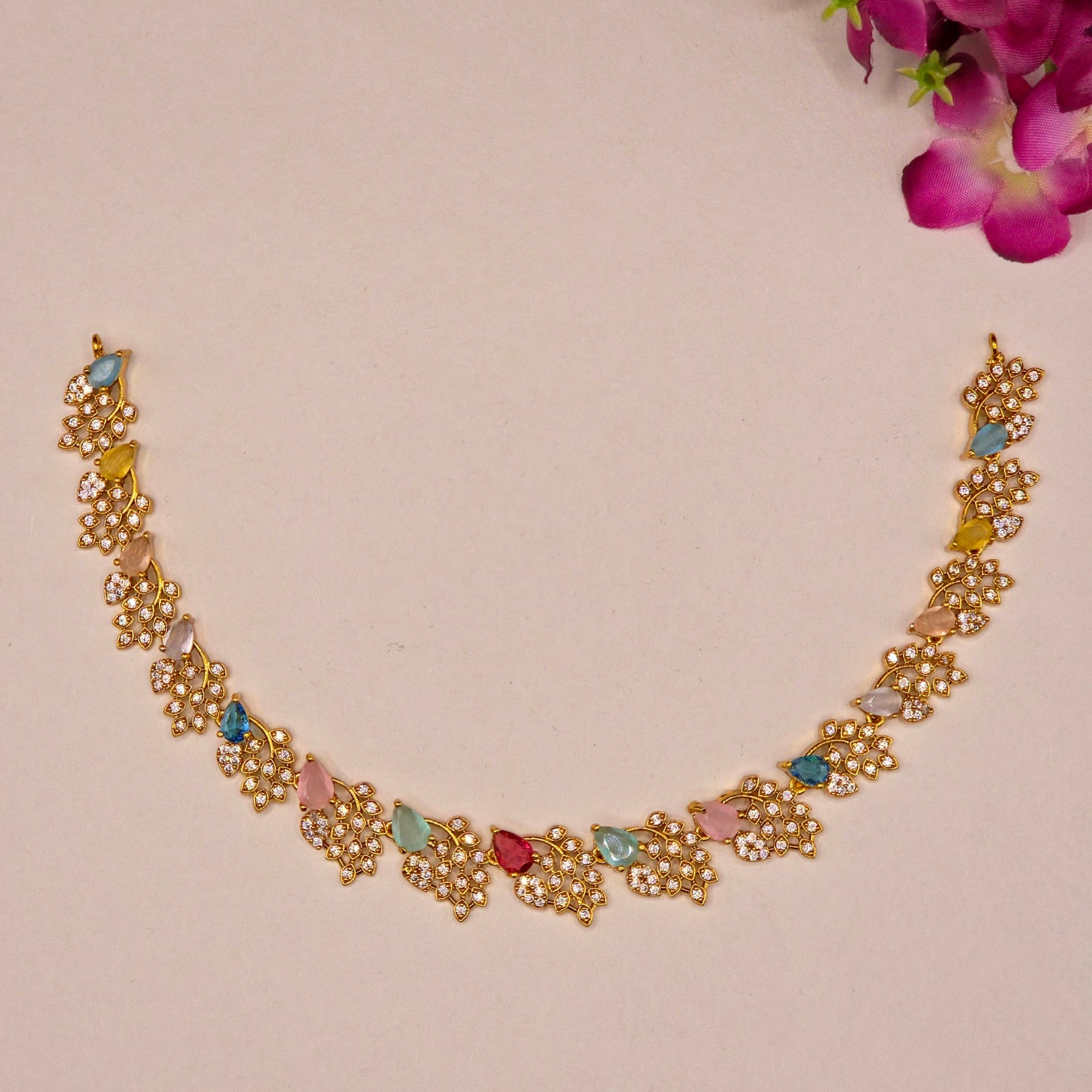 Muticolor Grape Drop Neckset