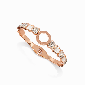 Rose Gold Pearl Crystal Bracelet