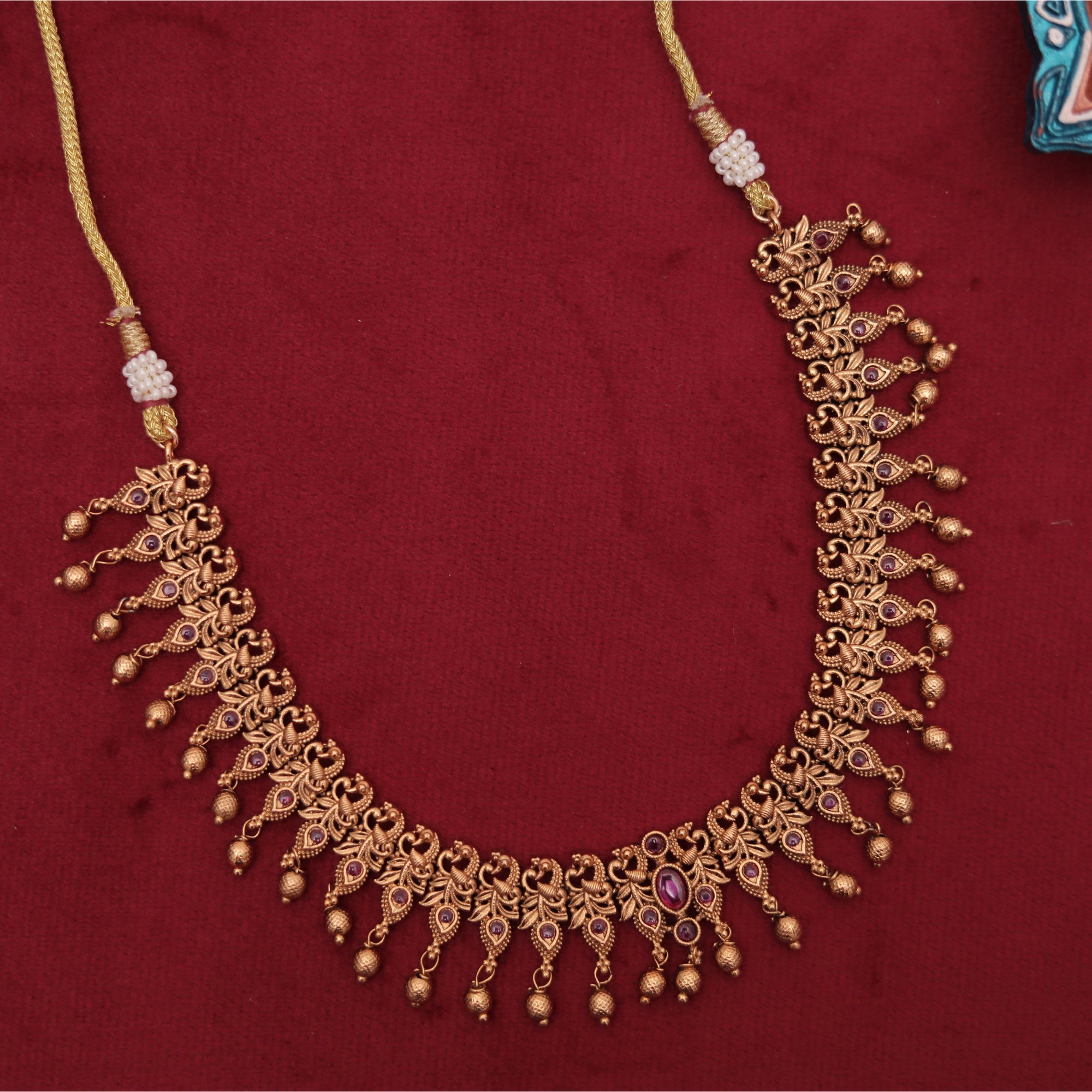 Ruby Drape Neckpiece