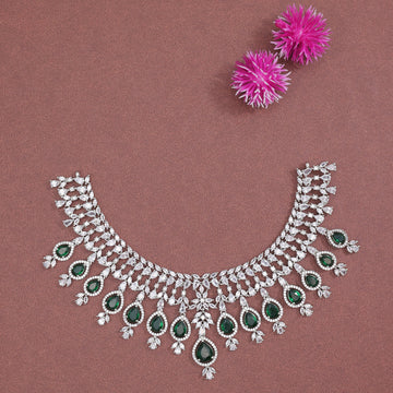 Majestic Emerald Crown Neckpiece