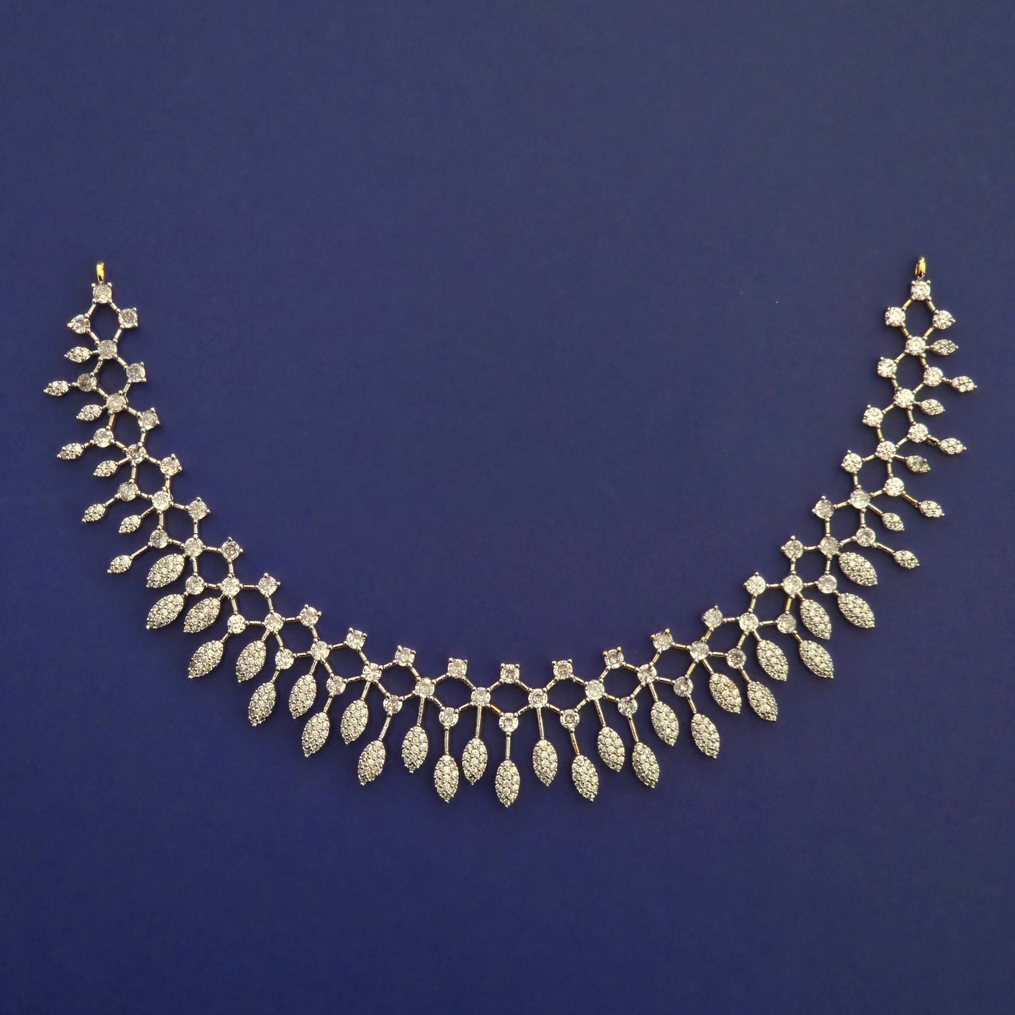 CZ Marquise Leaf Necklace Set