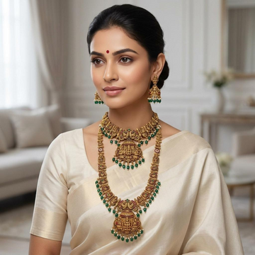 Lakshmi Peacock Bridal Combo Set