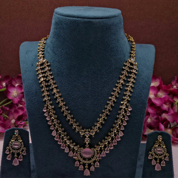 Blush Pink Victorian Layered Haram Set