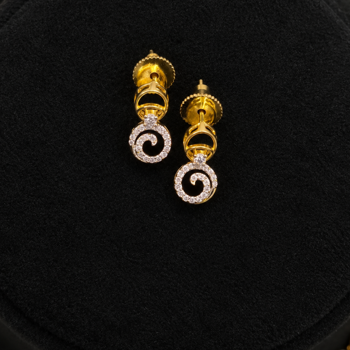 Spiral Diamond Necklace Set
