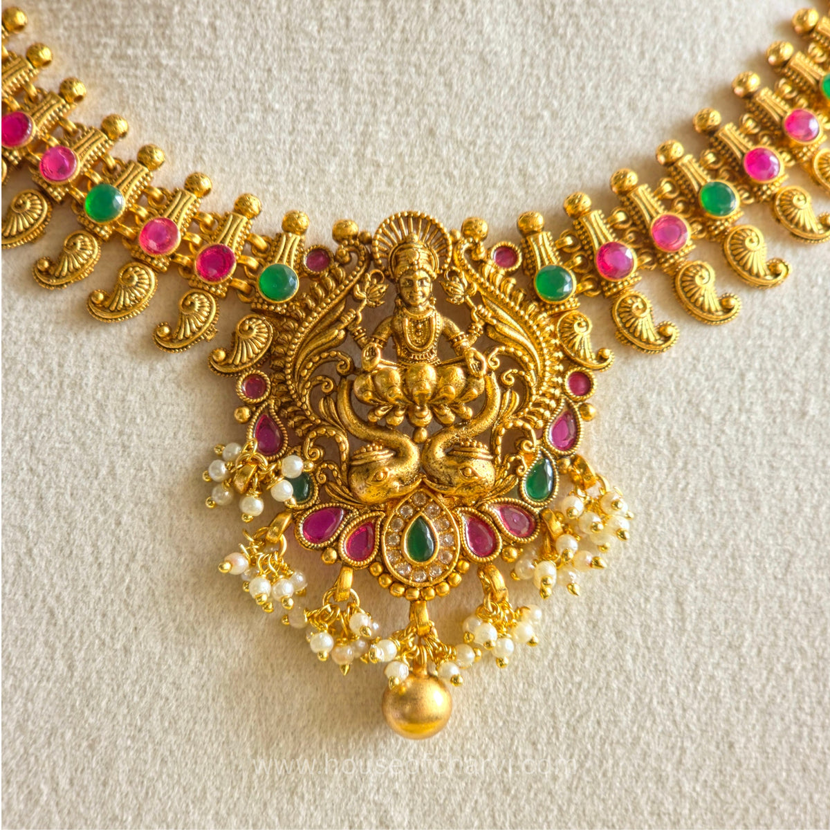 Lakshmi Temple Necklace Set