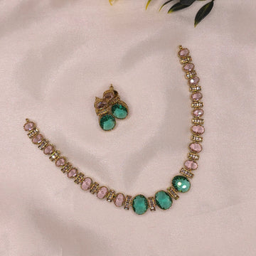 Dual-Tone CZ Necklace