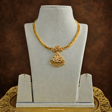 Ruby Pendant  Vintage Attigai Necklace