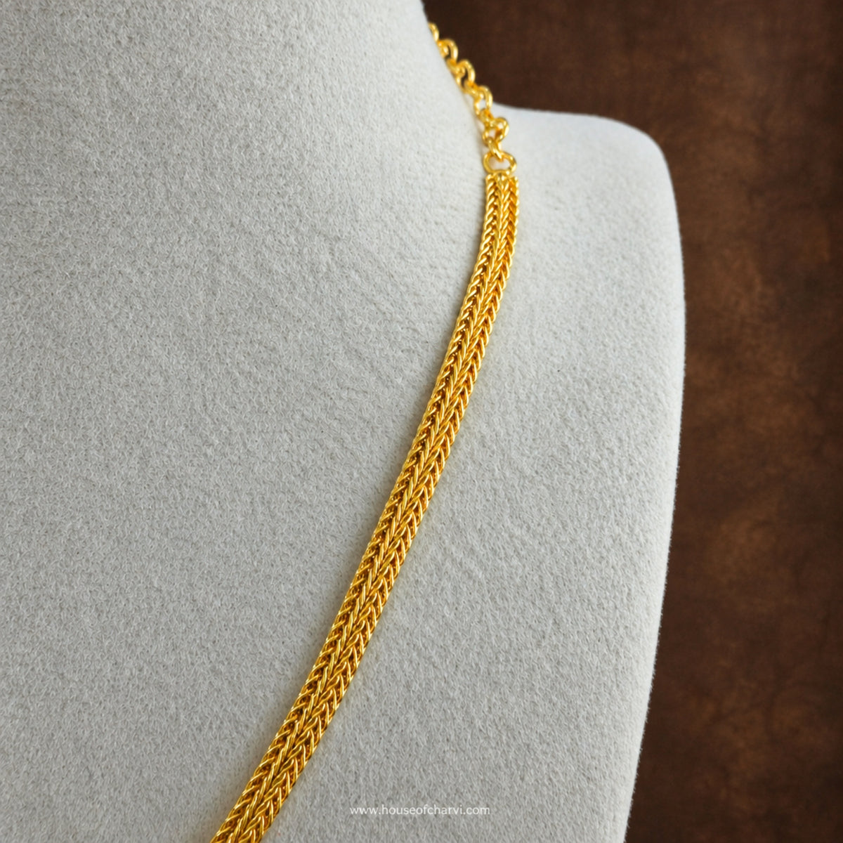 Antique Gold Green Ruby Necklace