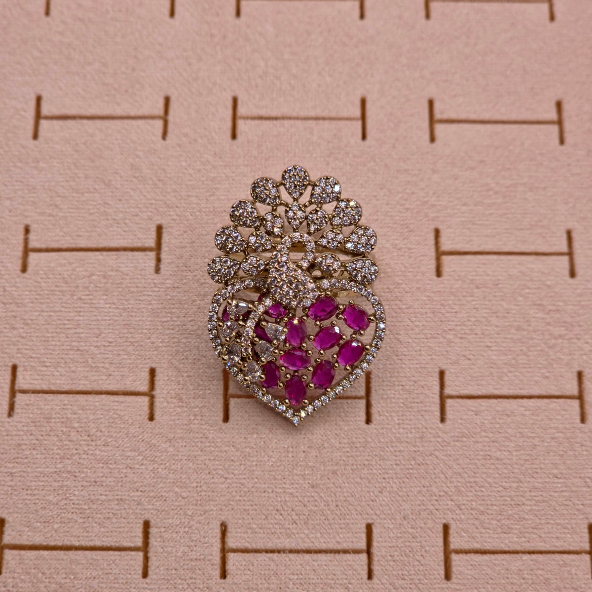 Ruby Peacock Ring