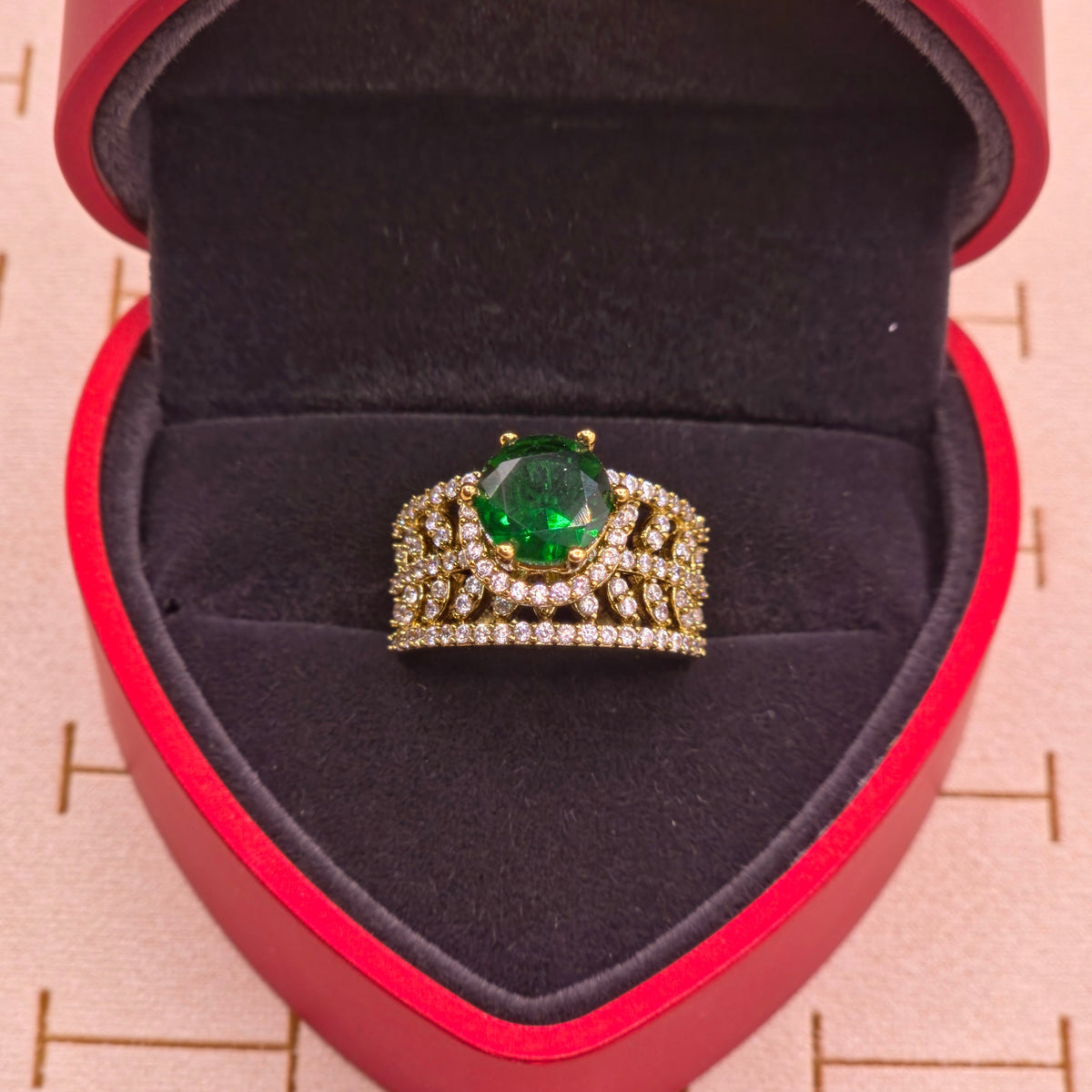 Emerald Royale Statement Ring