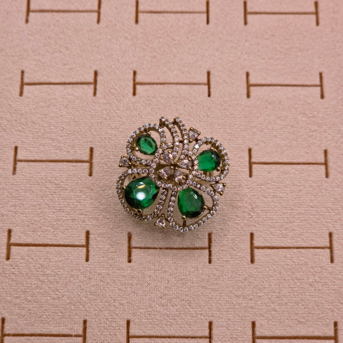 Emerald Bloom Ring