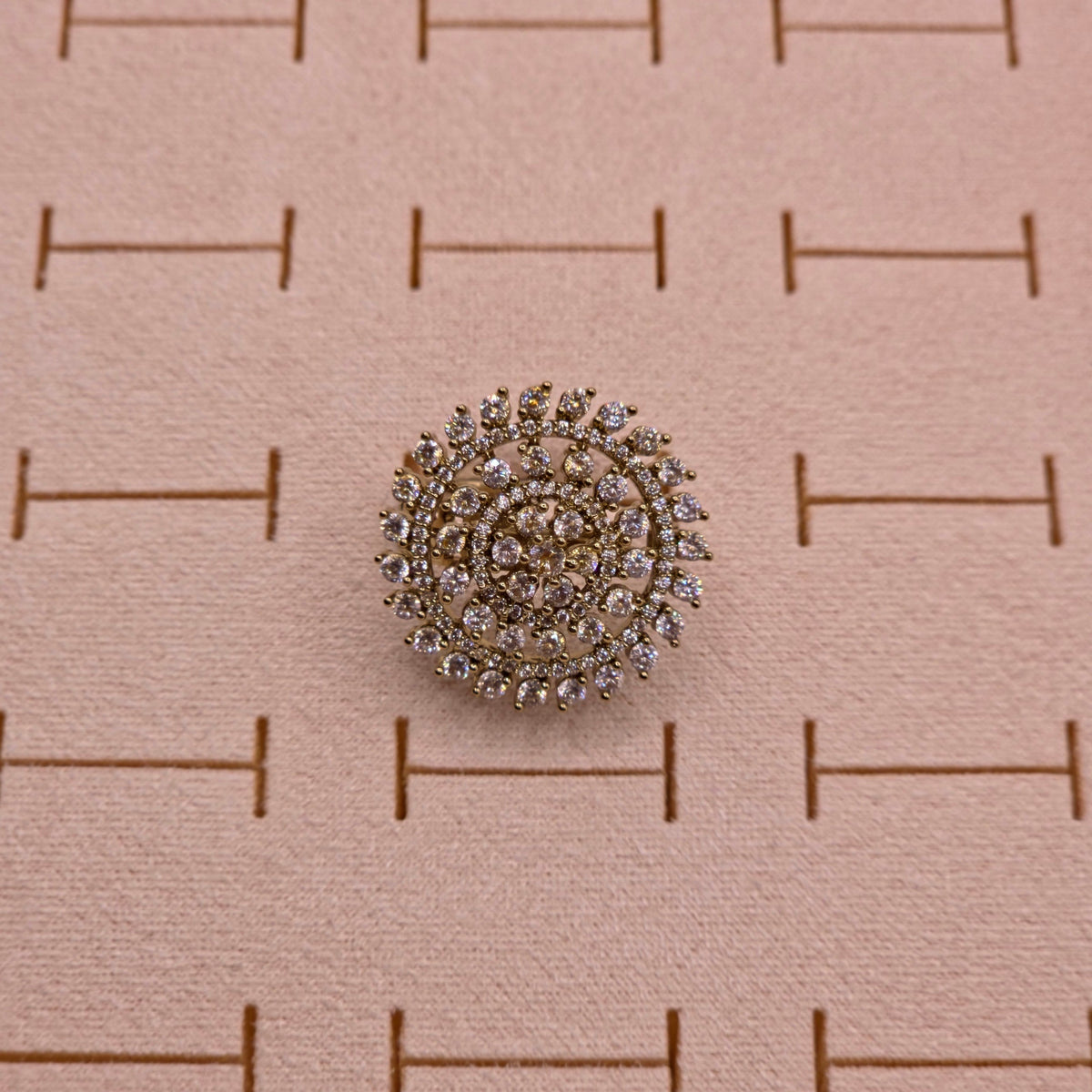Celestial Bloom CZ Statement Ring