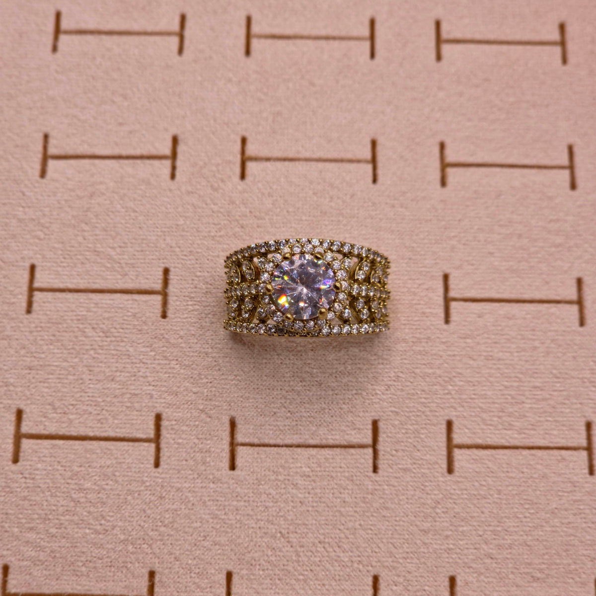 Classic Solitaire CZ Statement Ring