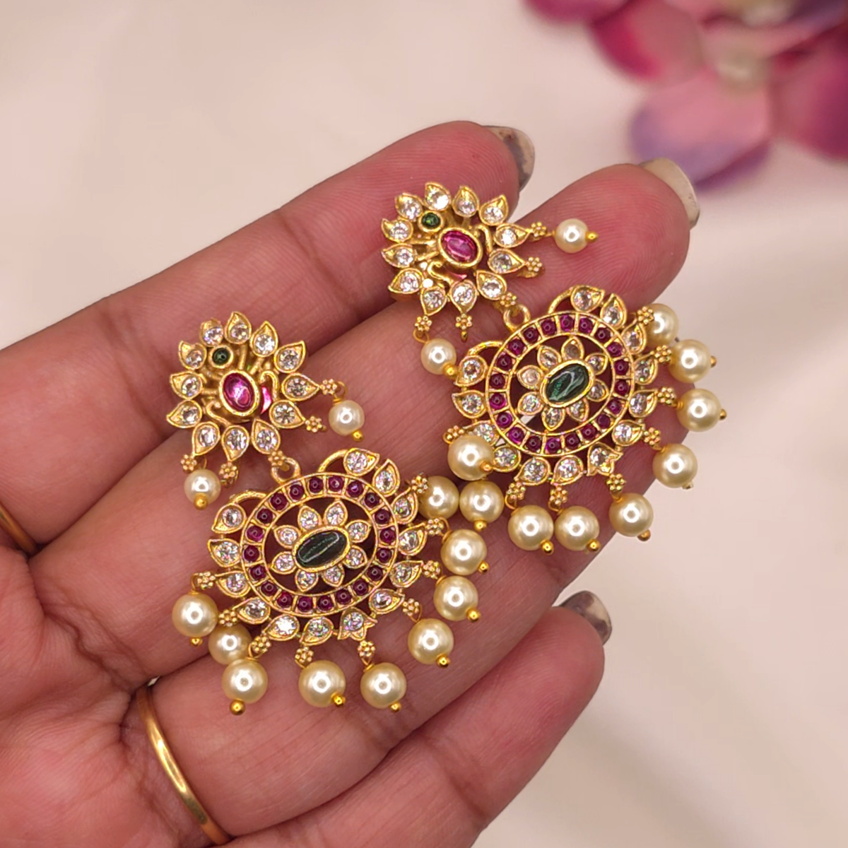 Peacock Spike Necklace Set
