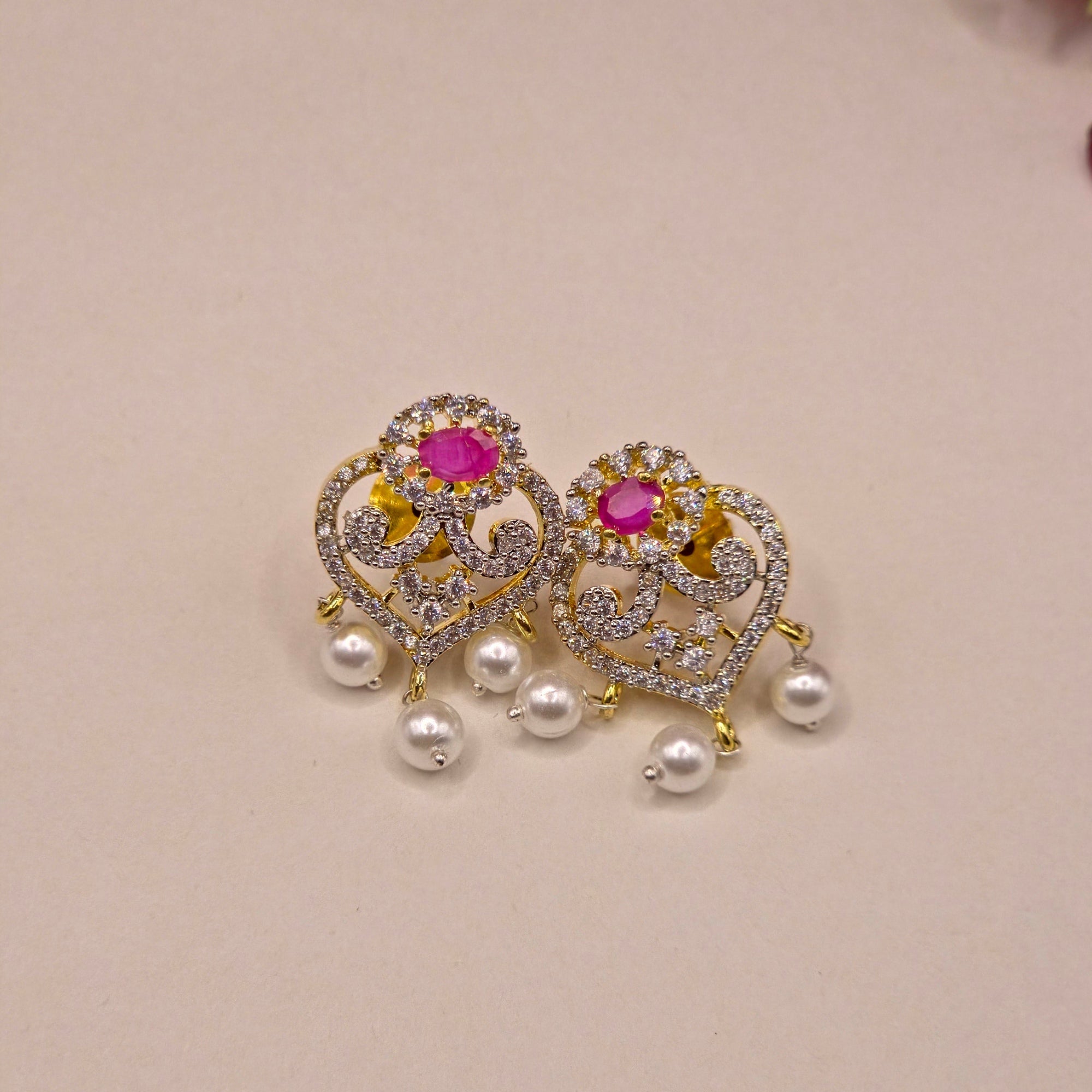 Royal Kundan Pearl Drop Necklace Set