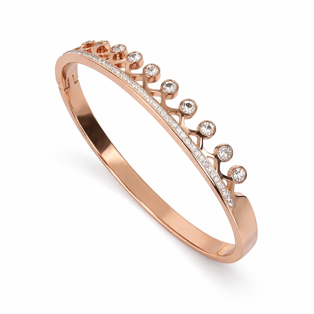 Regina Rose Gold Crown Bracelet