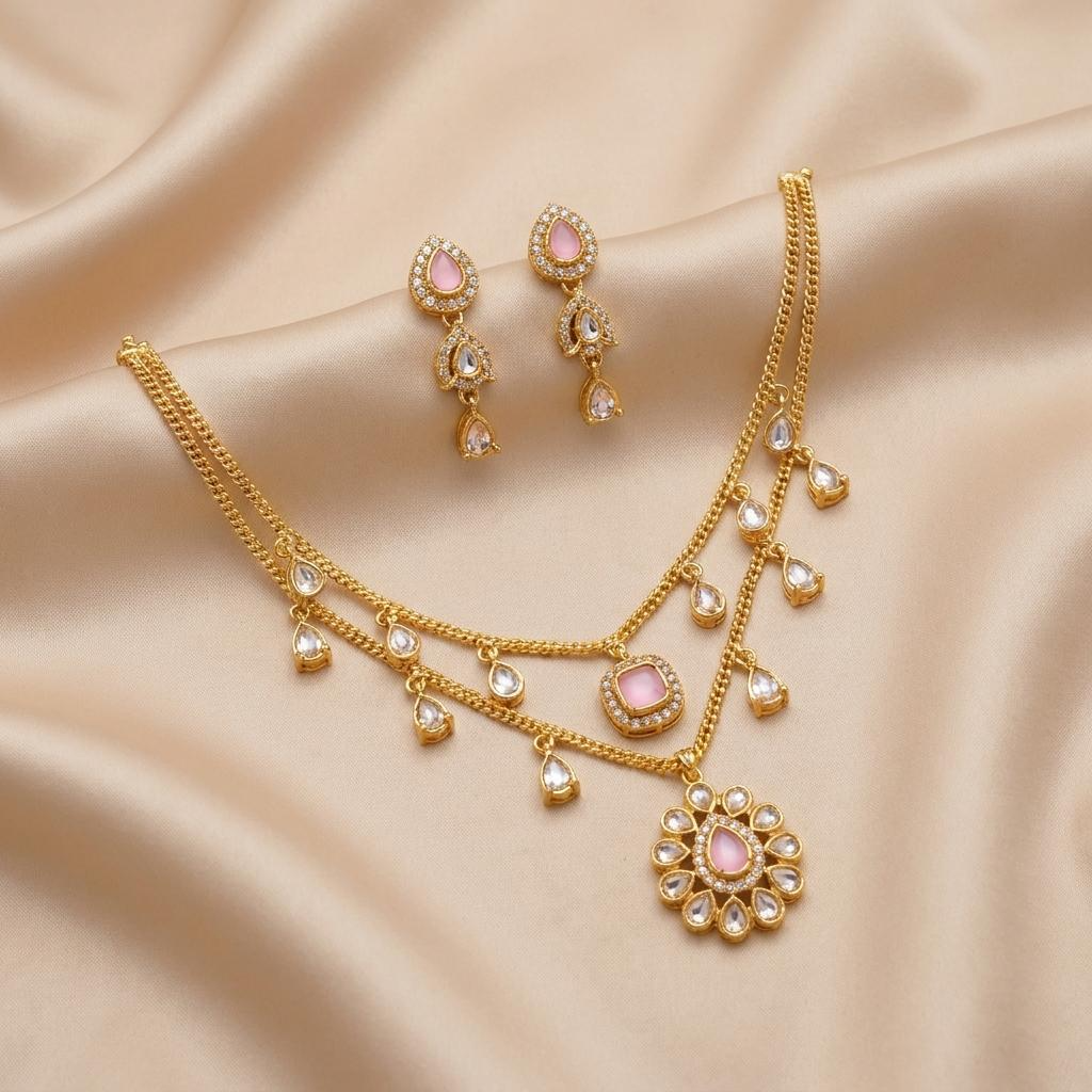 Blush Rose Layered Bloom Set