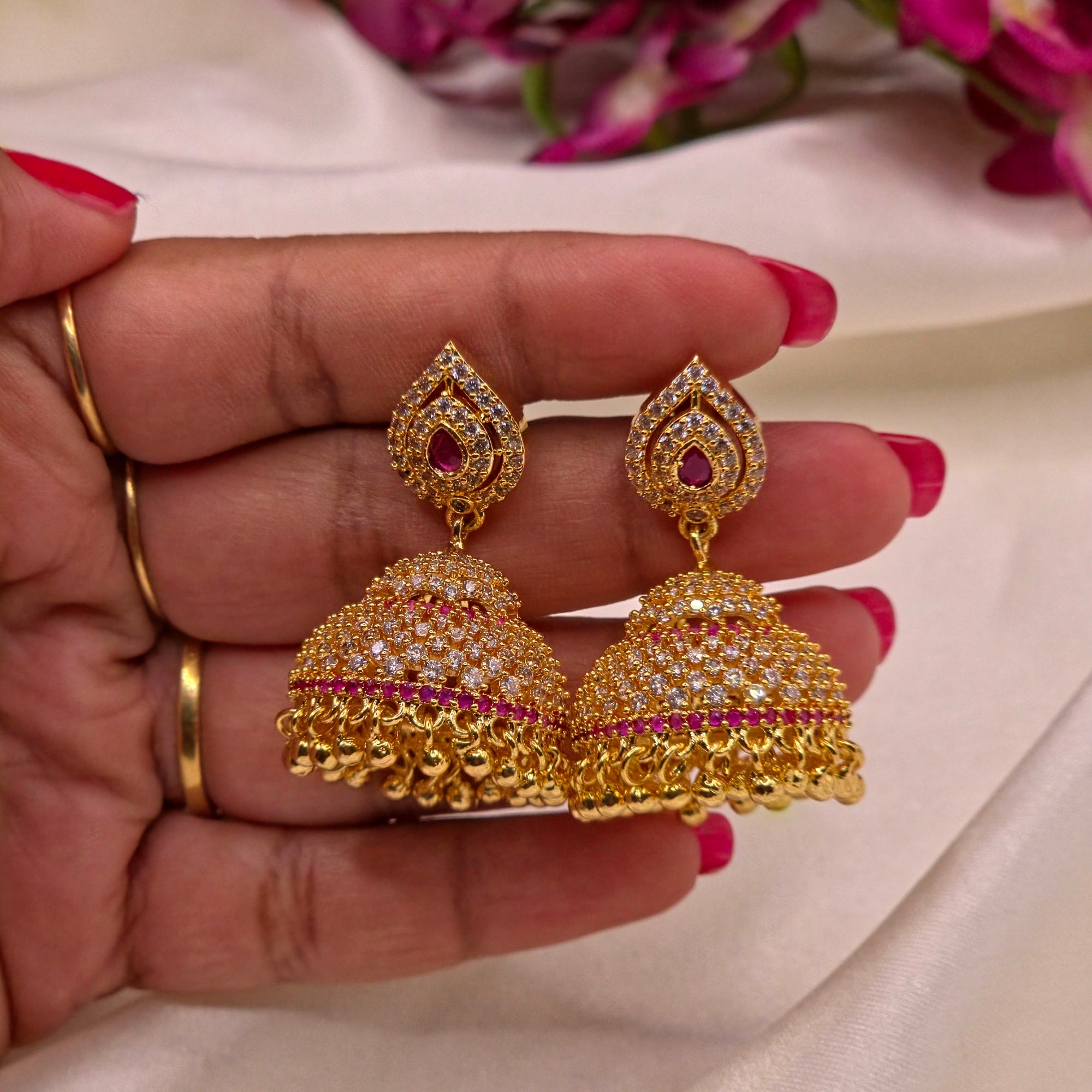 Micro Gold Plated Jhumkas 2