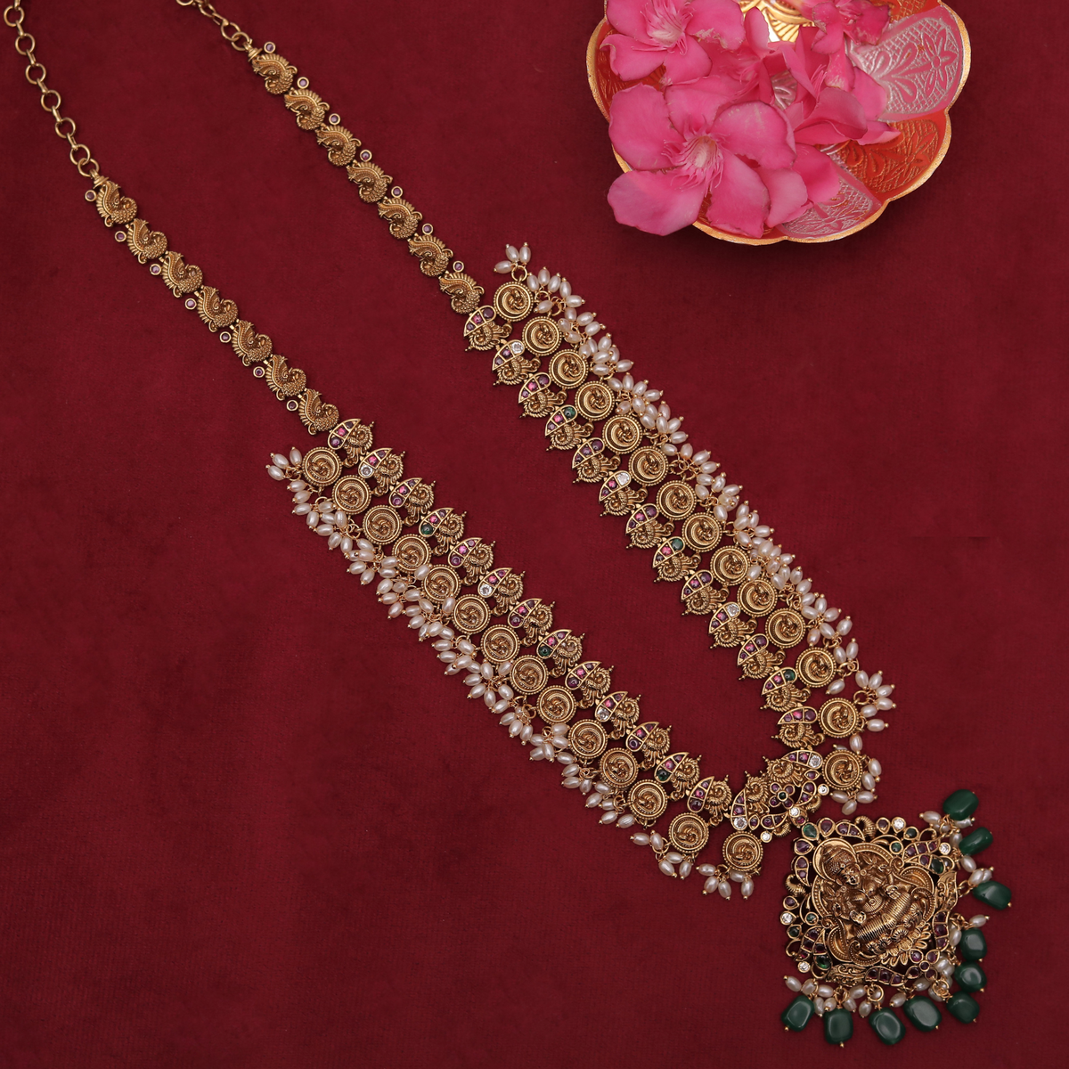 Classic Pearl Coin Convertible Haram – HOUSE OF CHARVI